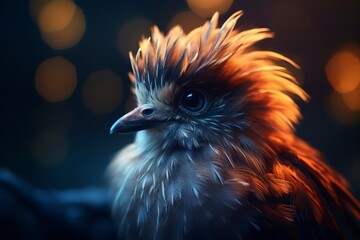 Obraz premium beautiful birds with blurred natural background with generative ai