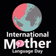 International Mother Language Day creative design for poster, banner vector Flyer, illustration, 3D