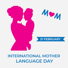 International Mother Language Day creative design for poster, banner vector Flyer, illustration, 3D