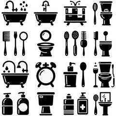 toilet icon , bathroom icons , restroom icons , toilet icon illustration , bathroom icons illustration  ,restroom icons illustration   , toilet icon vectors