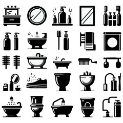 toilet icon , bathroom icons , restroom icons , toilet icon illustration , bathroom icons illustration  ,restroom icons illustration   , toilet icon vectors