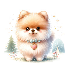 Pomeranian Valentine: Cute Dog with Heart for Valentine's Day
Adorable Pomeranian Puppy: Valentine's Day Love and Affection
Celebrate Valentine's Day with a Sweet Pomeranian Companion