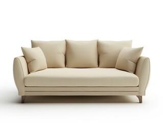 soft comfort sofa isolated white background