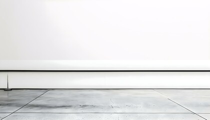 a black and white photo of a bench in an empty room