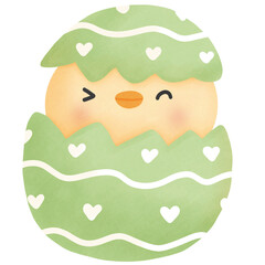 chick with Easter egg