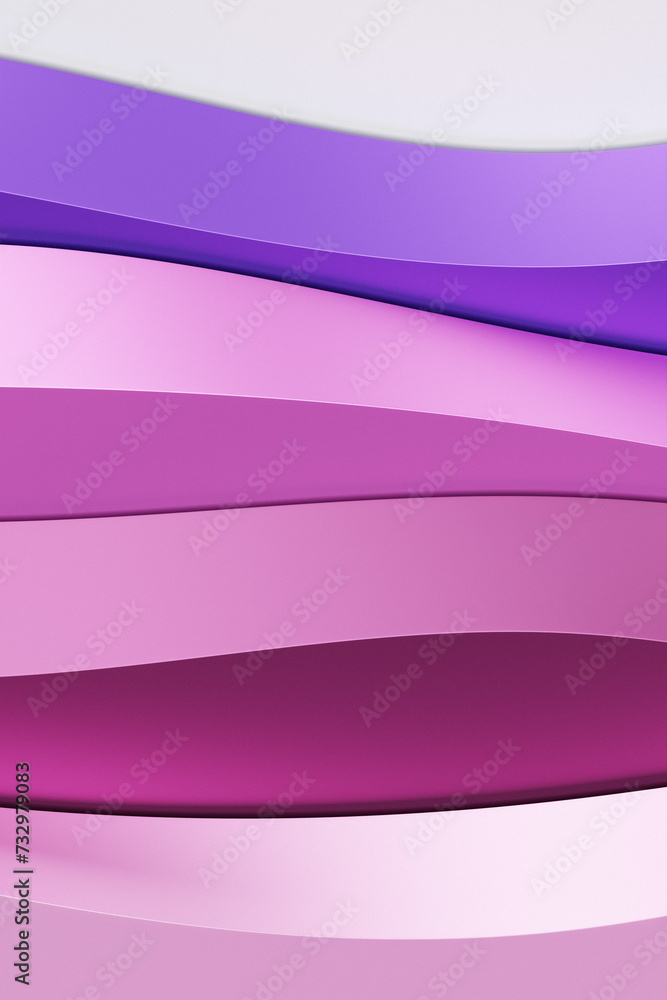 Aufkleber 3d pattern of multicolored abstract geometric lines, vertical orientation