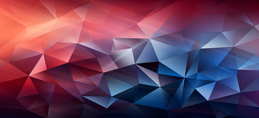 bstract background consisting of triangles Gradient color from violet to red 