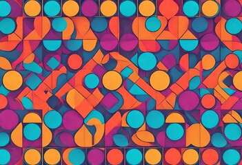 abstract, colorful geometric background, surface