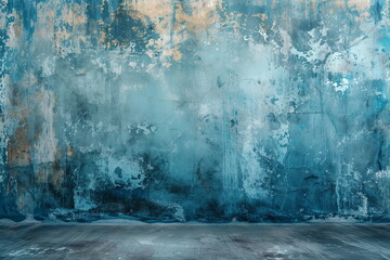 Distressed Surfaces: Weathered Room Backgrounds - Gritty Hall: Textured Vintage Patterns