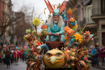 Spectacular Sights: The Colorful Floats and Performances Along Fifth Avenue During the Easter Parade