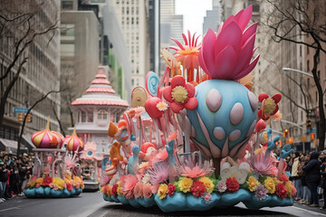 Spectacular Sights: The Colorful Floats and Performances Along Fifth Avenue During the Easter Parade