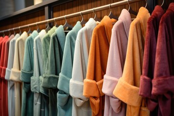 Robes: Close-ups of plush spa robes.