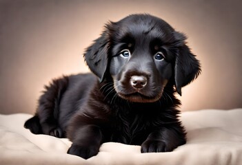 sleeping retriever puppy isolated on transparent background