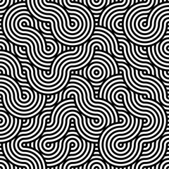 Vector seamless pattern circle ring oriental geometric style, ornament decoration traditional vintage.