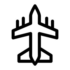 aircraft line icon