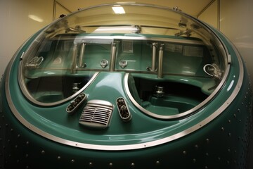 Hydrotherapy Tub: Close-ups of a hydrotherapy tub.