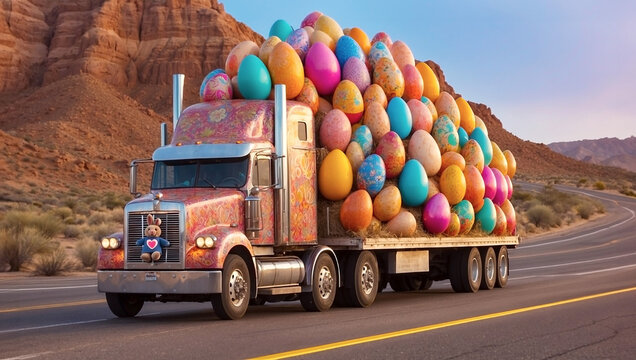 Truck Easter Eggs Giant Highway Hunt