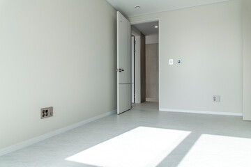 View of the renovated room in the apartment
