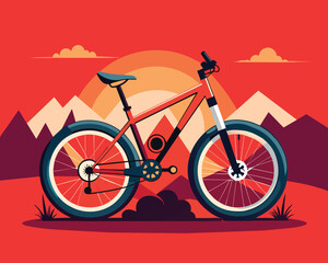 Fototapeta premium Bicycle vector design 