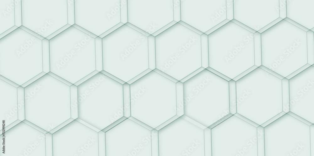 Poster 3d hexagonal structure futuristic colorful background and embossed hexagon abstract with hexagon bac