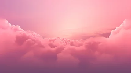 Gordijnen pink cloud sky landscape background wallpaper © skizophobia