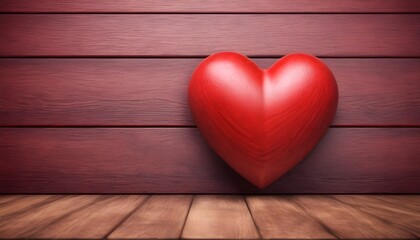 A Valentine's Day 3D heart. Ai Generative