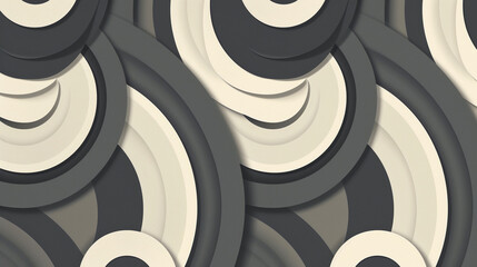 Ash gray color retro groovy background presentation design