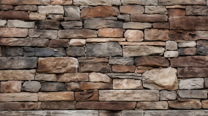 Obraz premium Medieval Stone Wall with Textured Surface
