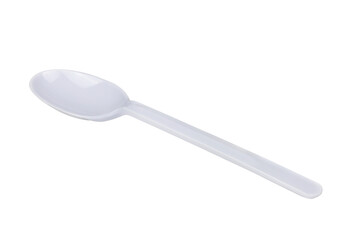 Plastic spoon isolated on transparent background png file