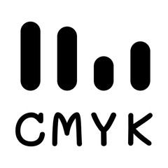 CMYK color icon