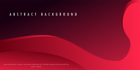Red abstract background. Dynamic shapes composition. Eps10 vector