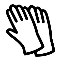 Obraz premium Rubber gloves icon