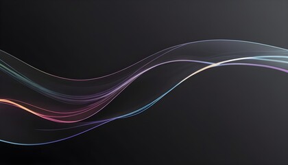 Abstract Colorful Wavy Glass Background. Ai Generative