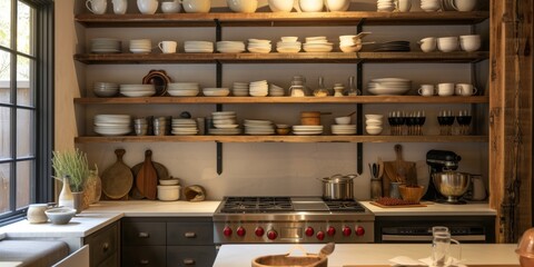 Obraz na płótnie Canvas Inviting kitchen with warm tones