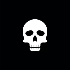 skull logo icon design vector illustration, skull icon,