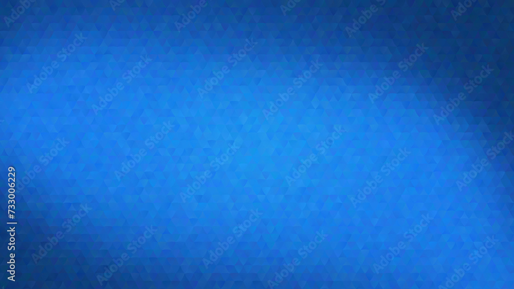 Poster abstract triangle background with light to dark blue color gradient. high resolution full frame tria
