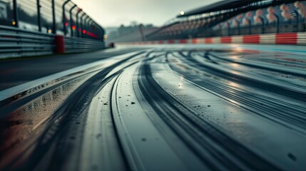 Empty Race Track Long Exposure