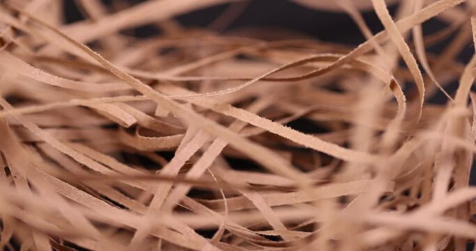 sliced Yellow Waste Paper for Packaging, decorative Sliced Paper for Packaging Items
