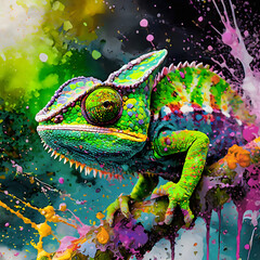 Lively chameleon