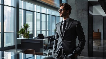 A Charismatic Businessman In A Attitude Pose