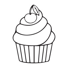 Foods doodles is drawn by hand using schematic vector symbols and objects. The icon image of a cupcake, pizza, cookies, burger, hearts, donut, ready-to-sell T-shirt designs and other goods. Vector,
