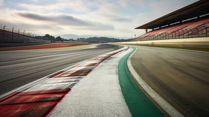 Empty Race Track Long Exposure