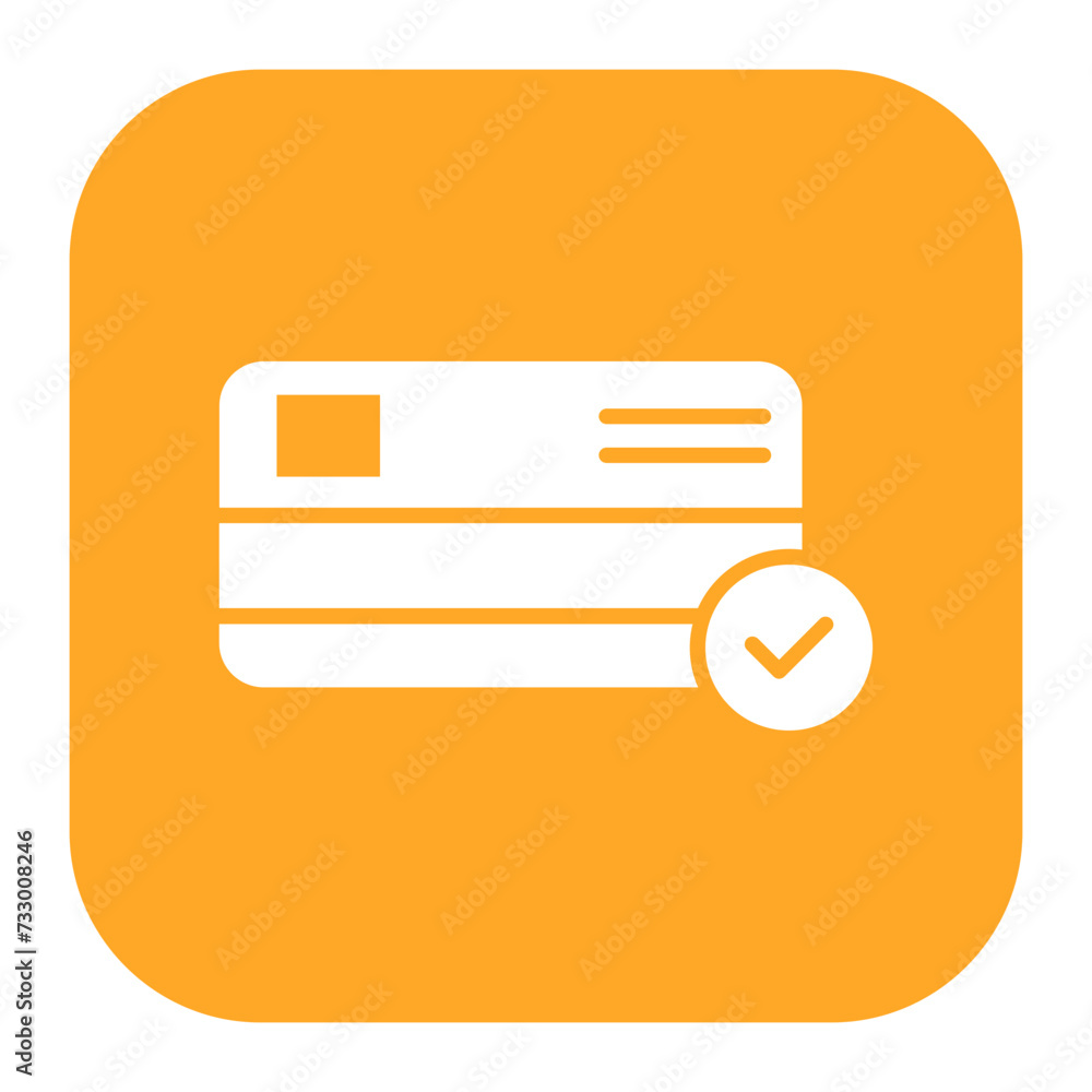 Sticker credit card payment icon