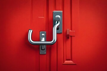 red door handle