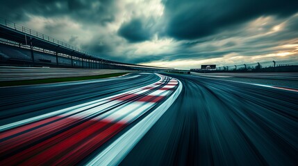 Empty Race Track Long Exposure