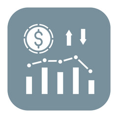 Increase and Decrease in Rate Icon