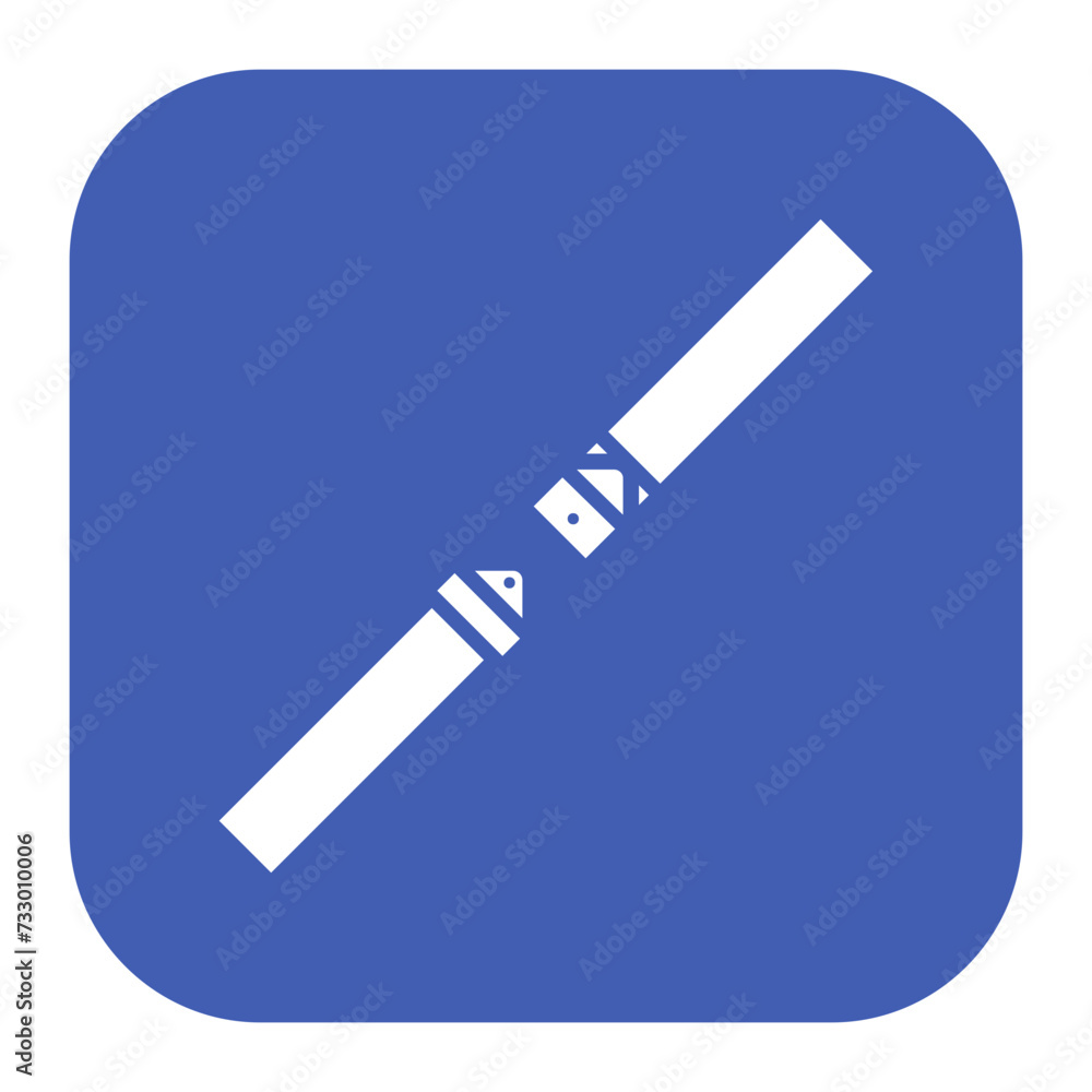 Sticker safety belt icon