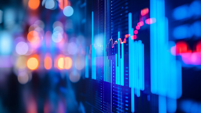 Ein Bildschirm zeigt eine Statistk oder Auswertung der Hintergrund ist verschwommen das Bild kann als Hintergrund verwendet werden