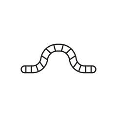 worm icon vector