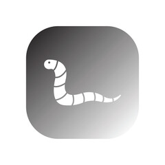 worm icon vector